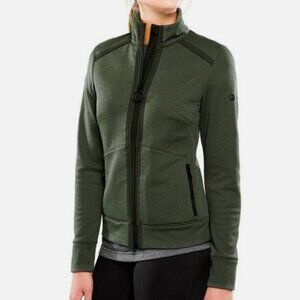 Oros Solarcore Womens Green Insulated Midlayer Orion Jacket Size Small Rubber
